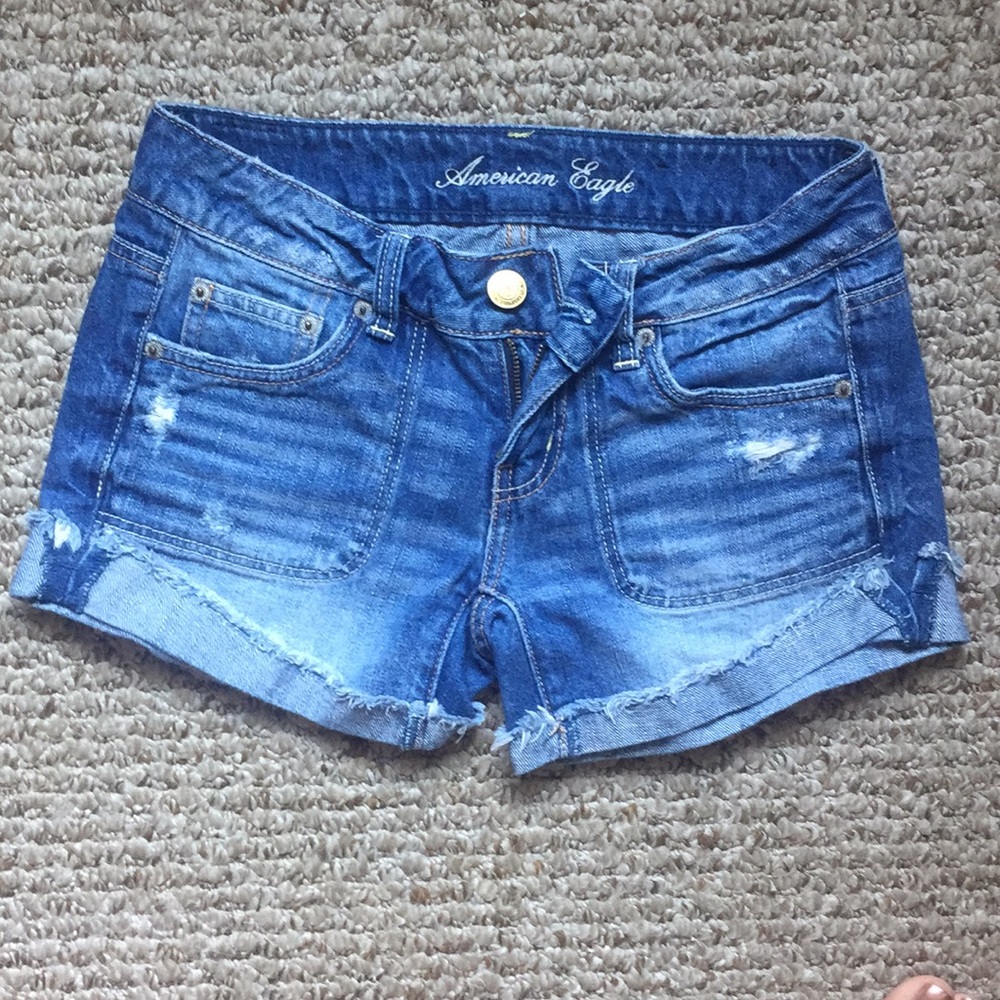 American Eagle cuffed denim jeans